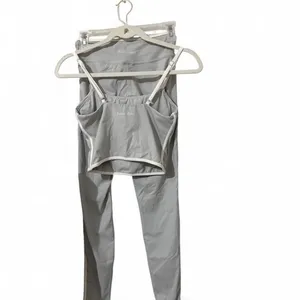 Gray & white athletic set with white trim thumbnail 2