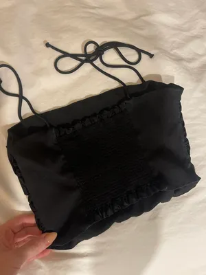 ZARA Black Crop Top thumbnail 3