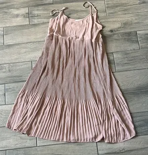 OAK + FORT Pink Pleated Sundress thumbnail 1