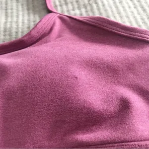 CALME Johnny Was Racerback Sports Bra Ease Cross‎ Back Yoga Pink Purple NWOT XL thumbnail 7
