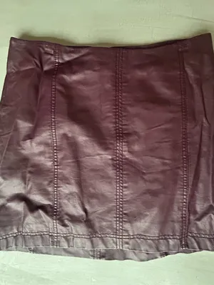 Free People Femme Vegan Leather Mini Skirt Size 8 Size Medium Going Out Skirt thumbnail 13
