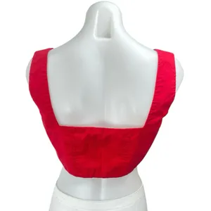 Princess Polly Red Sleeveless Corset Bustier Cami Camisole Tank Crop Top Size 6 thumbnail 2