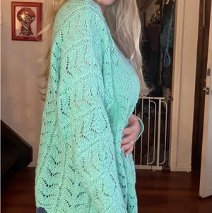 Daytrip mint scalloped sweater thumbnail 3