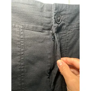 Maeve Anthropologie Black Crop Utility‎ Kick Flare Pants Size 6 High Rise thumbnail 2