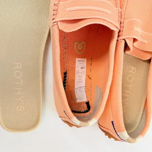 Rothy's The Daily Driver Coral Orange Knit Loafers Shoes Women's Size 7 thumbnail 8