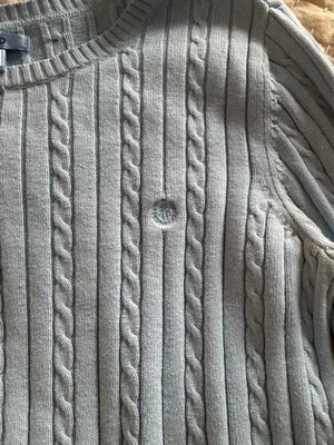 IZOD Baby blue cable knit sweater thumbnail 6
