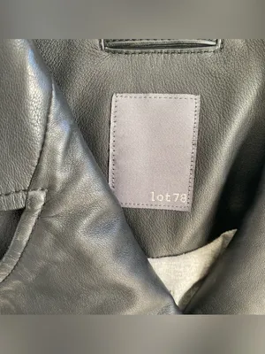 Lot78 European luxury black leather biker jacket 90s downtown girl goth grunge thumbnail 4