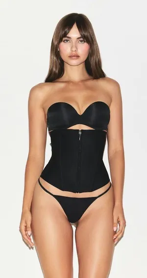 Skims Body Waist Cincher Onyx Large thumbnail 1