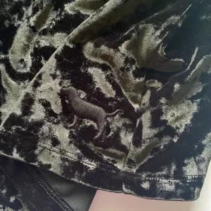 VS Pink black velvet leopard trim cami, size large thumbnail 2