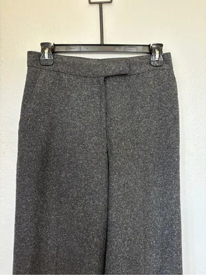 Express Vintage 90s Cropped Wide Leg Wool Silk Blend Dress Pants thumbnail 3