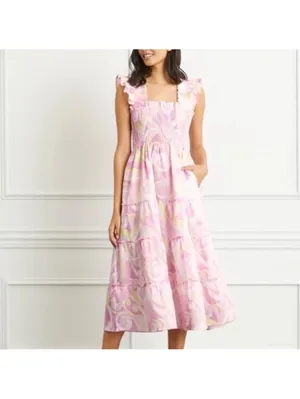 Hill House Home The Ellie Nap Dress in Pink Candy Kaleidoscope Women’s size XS thumbnail 14