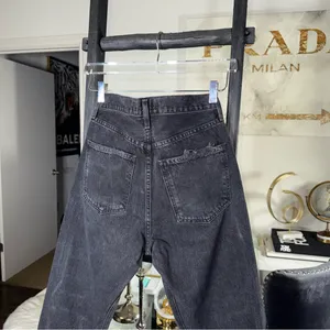 Agolde 90s Crop High Rise Distressed Black Jeans Womens Size 25 EUC thumbnail 7