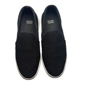 Eileen Fisher‎ Womens Black Mesh Slip On Platform Sneakers Size 7 Comfort Casual thumbnail 3