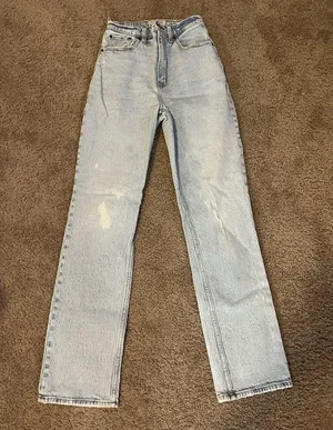 Abercrombie 90s Jeans Ultra High-Rise Straight Jeans thumbnail 1
