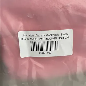 PARKE Valentine’s Special Edition Jean Heart Varsity Fleece Mockneck Blush L/XL thumbnail 8