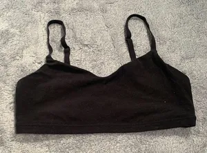 Athleta black sports bra small thumbnail 1