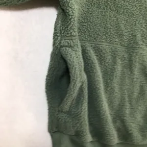 The North Face Womens Sage Green High Pile Fleece Sherpa Hoodie Size Medium thumbnail 5