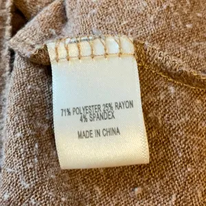 Belle Du Jour Tan Long Sleeve Sweatshirt thumbnail 6