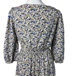Baltic Born Fall Print Midi/Maxi Camel Floral‎ Womens Size Small Romantic Flowy thumbnail 4