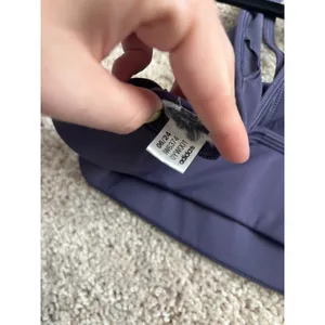 Adidas Stella McCartney Bra Purple Strappy‎ Cutout Sports Bra IW6374 Small thumbnail 4