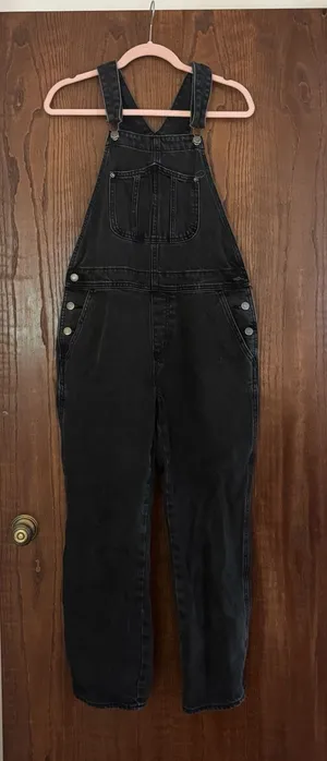 old navy straight leg overalls thumbnail 1