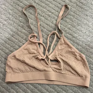 Lace Bralette in Tan SM thumbnail 1