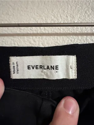 Everlane Black Elastic-Waist Dress Pants thumbnail 2