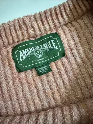 American Eagle Pink Chunky Knit Boxy Oversized Sweater XL thumbnail 6