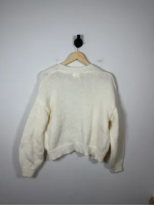 Luna Ivy Chunky Knit Butterfly Cardigan 3D Novelty Open Front Size S thumbnail 7