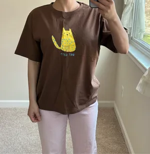 Polka Dot Cat Tee. XS thumbnail 1