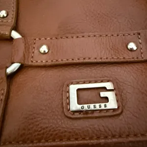 Guess Signature Classic Brown & Silver Mini Satchel Bag thumbnail 3
