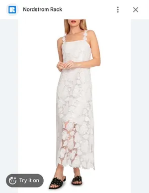 Belle and Bloom white dress thumbnail 3