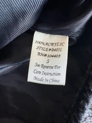 Altar'd State Black & White Tweed Blazer with Faux Leather Accents thumbnail 7