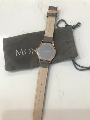 NWOT Monroe Classique Sunburst Solerose watch Gray thumbnail 3