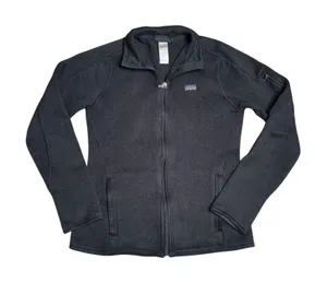 Patagonia Better Sweater Full Zip Jacket Womens‎ Small Black Excellent Fleece thumbnail 1