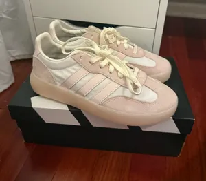 Adidas tennis shoes light pink sneakers thumbnail 1