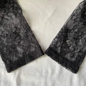 Black Lace Whimsigoth Boho Fairy Mystic Long Sleeve Top thumbnail 5