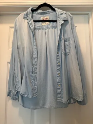 Mossimo Supply Co. Light Blue Denim Shirt thumbnail 1
