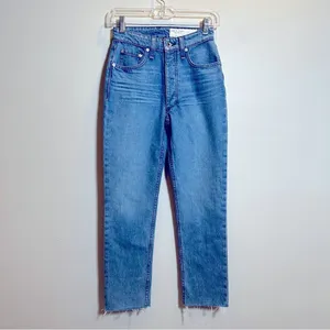 Rag & Bone Nina High Rise Ankle Cigarette Jeans Women's Size‎ 23 Poppy NWT thumbnail 6