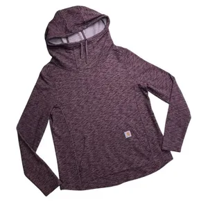 Carhartt Womens Slightly Fitted Cowl Neck Hoodie‎ Purple Heather 102481 Size M thumbnail 1