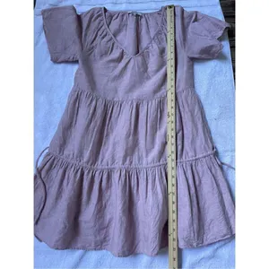 Madewell Linen Blend Lorelei Mini Dress Pale Pink Size S thumbnail 15