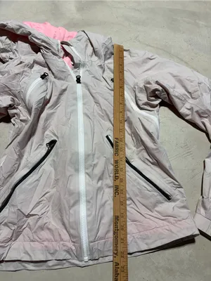 Lululemon run rise & shine Light Pink Hooded Windbreaker Jacket 4 thumbnail 14