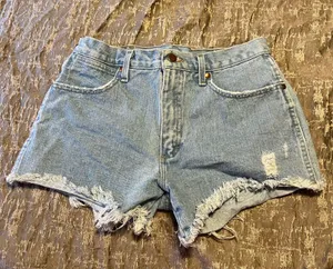 Wrangler Denim Shorts Cut-Off High-Waisted thumbnail 1