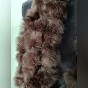 Long soft REAL FUR scarf/ dressy accessory🤎 thumbnail 5