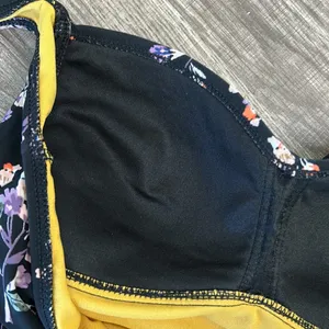 Moontide |Floral One Piece Ruched Twist Front sz 10 thumbnail 7