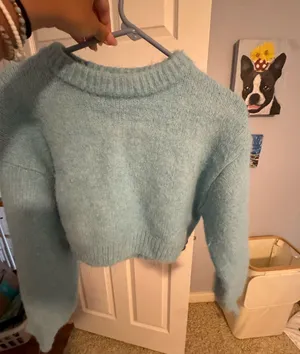 ZARA Cropped Sweater Knit thumbnail 1