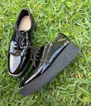 ALDO Sevrradia Black Patent Platform Oxford Loafers Size 7 Chunky Academia thumbnail 1
