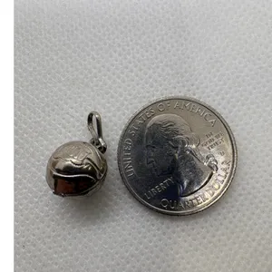 Vintage Sterling‎ Stamped Magnetic Basketball Charm Silver Tone Sports Pendant thumbnail 6