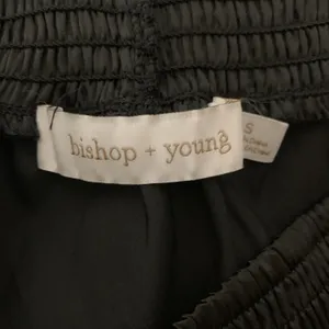 Bishop‎ Young Black Asymmetrical Smocked Waist Midi Skirt S thumbnail 5