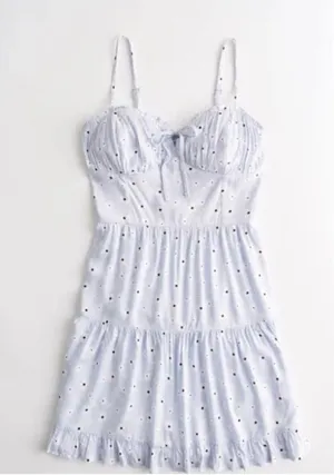 Hollister Dress Floral Blue Mini thumbnail 1